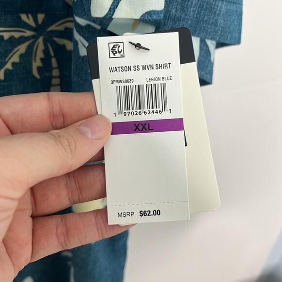 Mens Reef Printed Button Down Shirt Size XXL - Picture 4 of 8